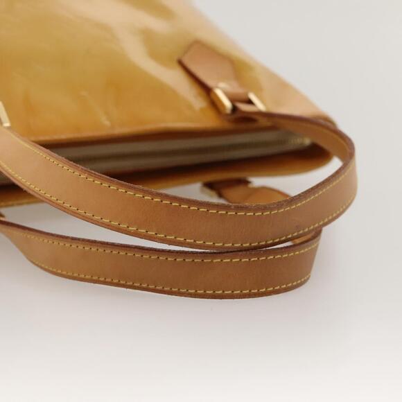 LOUIS VUITTON Monogram Vernis Houston Hand Bag Beige M91004 - Picture 7 of 16